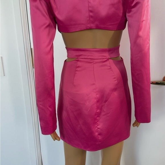 For Love And Lemons Fuchsia Satin Blazer Dress- XS- worn once! - Picture 10 of 16